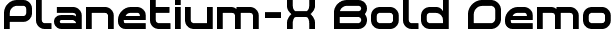 Planetium-X  Shadowed Italic Demo